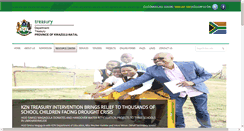 Desktop Screenshot of kzntreasury.gov.za